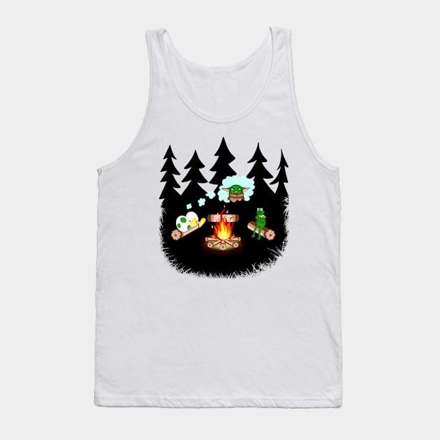 Scary Campfire Stories Tank Top by Shoryotombo